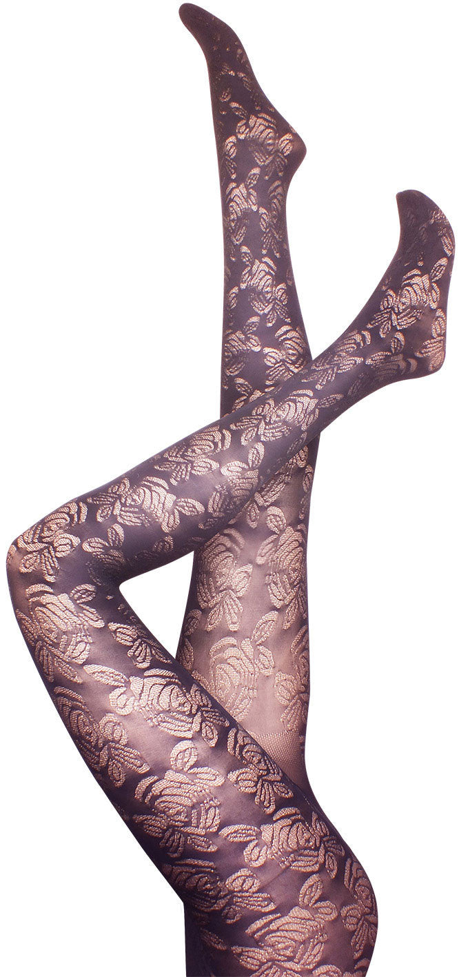 Gloxinia Black Tights